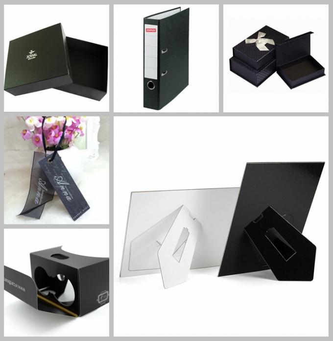 Strato nero brillante della carta del cartone del nero della carta/1mm di alta qualità per imballare