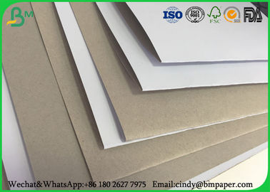 un lato bianco di 100 x 70 grs/m2 di cm 170gsm 180gsm 230 ha ricoperto il bordo duplex la parte posteriore di grey che adatta inietta la stampa