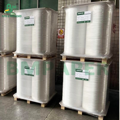 Biocartone di paglia 28 grammi 32 mm x 6000 m Rollo di colore bianco