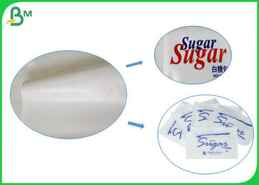 A prova d'umidità il PE 40gsm + 10gsm un lato ha ricoperto il rotolo bianco della carta del commestibile per i pacchetti dello zucchero