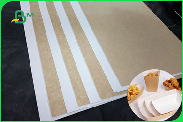 Uno strato bianco solido laterale 32 X 40inches della carta kraft Del retro per la scatola d'imballaggio