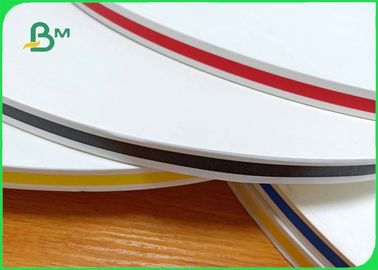 Rotoli la carta kraft colorata degradabile di dimensione 15mm 60gsm per i tubi di una paglia