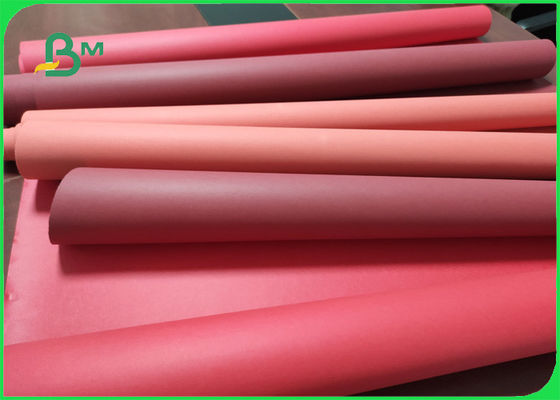 Colore rosso 150cm di carta da parati lavabile 0.55mm del tessuto riutilizzabile di carta kraft