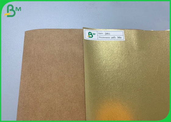 Carta kraft lavabile di colore dorato 0.55mm impermeabile di 0.3mm per la borsa riciclata