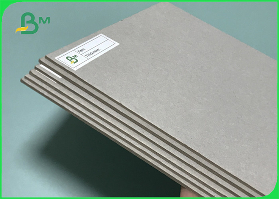 Lati riciclati Grey Color 750gsm 1.2mm Straw Board Sheets spesso del doppio della polpa