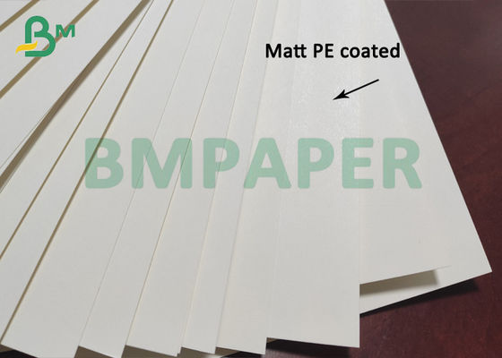 Un lato ha ricoperto di carta 250gsm di Cupstock del polietilene per alimento caldo