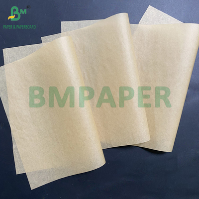 34gm 40gm carta grease proof carta kraft marrone sandwich fogli di imballaggio taglia personalizzata