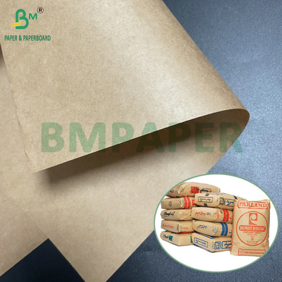 75grs 80grs Sacco di cemento semi-estensibile marrone carta kraft 1020mm 1120mm