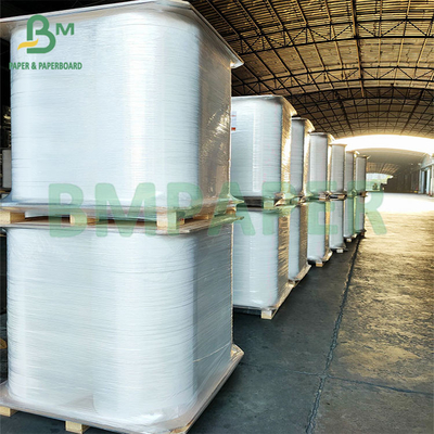 Carta di imballaggio di paglia bianca degradabile di grado alimentare da 24 grammi e 32 mm per imballaggio di paglia
