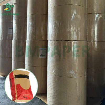 Cartuccia di legno vergine 70 g 80 g 90 g carta per sacchi di cemento kraft naturale