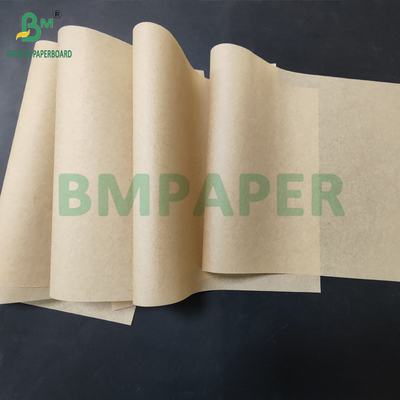 35 gm 40 gm carta da imballaggio per panini a prova di grasso marrone per cestini alimentari 700 mm