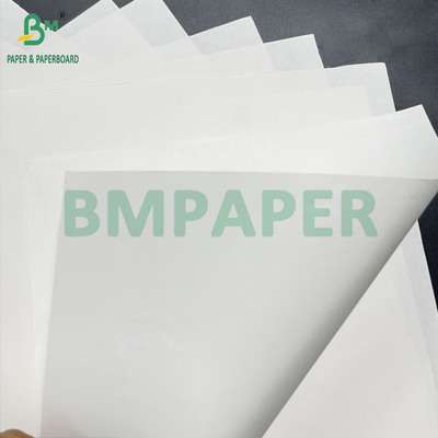 Grado alimentare liscio 70 - 150 GSM Rollo di carta kraft bianca sbiancata 15 pollici x 1000 piedi