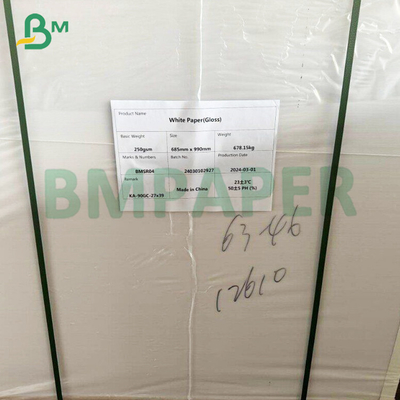 Buona bianchezza 100lb Testo lucido Carta d'arte rivestita su entrambi i lati per stampanti offset