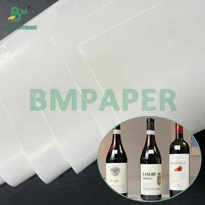Carta bianca ad alta resistenza al bagnare 75 gm 80 gm per etichette di vini rossi