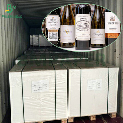 65 gm 70 gm resistente all'acqua resistenza all'umidità carta etichetta C1S per adesivo per bottiglie di birra