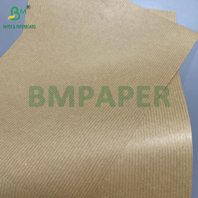 80gm Brown Striped Kraft Paper Gift Wrapper Un lato lucente Eccellente resistenza