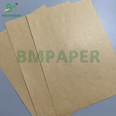 80gm Brown Striped Kraft Paper Gift Wrapper Un lato lucente Eccellente resistenza