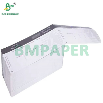 175g 18,8cm x 8,3cm Pass d'imbarco in bianco termico biglietti aerei a basso costo personalizzati