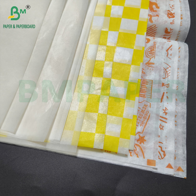 40 GSM Rulli di carta bianca cerata cerata su entrambi i lati resistente al grasso