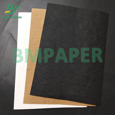 0.35mm, 0.55mm Carta di tessuto kraft bianca nera lavata per la fabbricazione di sacchetti