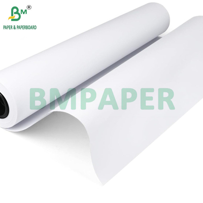 20# Rollo di carta bianca semplice per stampanti a getto d'inchiostro a grande formato 24 pollici x 150 piedi