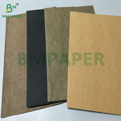 0.3mm 0.55mm 150cm Larghezza Marrone Rughe Tessuto Kraft Prelavato Per Borse Da Mano