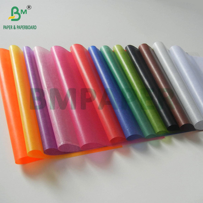 24 grammi di carta colorata di vetro sbiancata di qualità alimentare per tazze da forno 750 x 1000 mm