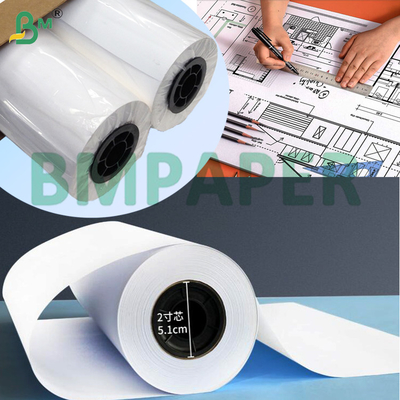 Carta di cartone bianca liscia A0 A1 A2 Dimensione Rollo Carta di cartone senza rivestimento