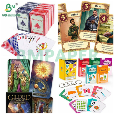 300GSM 320GSM Carta da gioco C2S ad alta resistenza a nucleo blu per carte da gioco