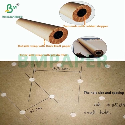 72" x 500yards 48,8grs 60grs carta kraft perforata