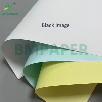 Carta NCR digitale rosa canarino bianco 20# per 2 - 5 parti