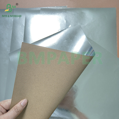 116 gm 145 gm Fragmento di carta kraft metallica alluminata carta da imballaggio alimentare