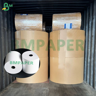 55 grammi di carta di rivestimento termico senza BPA Jumbo Roll Naturale / Bianco alto 790mm 860mm