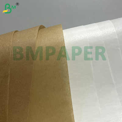 40g 45g 50g Carta da forno bianca e marrone impermeabile e resistente all'umidità con rivestimento in silicone su entrambi i lati per alimenti, adatta al microonde