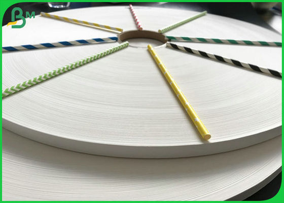 Carta di paglia amichevole eco- di 60gsm 120gsm Rolls con il FSC FDA per le paglie della striscia