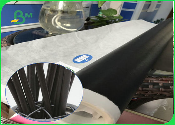 il rotolo della carta del commestibile della paglia del nero di 60gsm 120gsm con il FSC ha approvato la carta biodegradabile di FDA