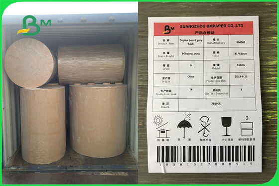 Riciclato un bordo bianco rivestito del duplex della parte posteriore di Grey del lato per il contenitore di imballaggio FSC