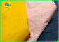 Carta kraft Lavabile della fibra rosa gialla infrangibile nell'iarda di dimensione 150cm*110 del rotolo