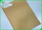 Unbleach Brown colora la carta pura della fodera del mestiere del bordo 135g 200g di Kraft per imballare