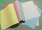 3 parti dell'ncr di carta da stampa senza carbonio con colore verde rosa blu-chiaro