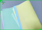 Rotolo senza carbonio color giallo canarino della carta copiativa di colore CFB dell'ncr 50gsm per la fabbricazione della ricevuta