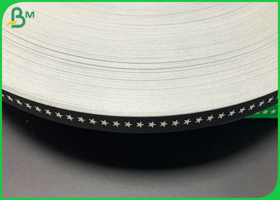 Commestibile 60gsm Slitted 15mm Straw Paper For Drink Straw stampato colore nero