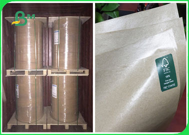 la carta kraft di 50g 60g 80g MG Brown Ha ricoperto di plastica 100cm del commestibile in Rolls