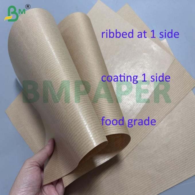 30gsm 32gsm Brown Color MG Ribbed Kraft Paper For Food Package 700mm 800mm 30gsm 32gsm Brown Color MG Ribbed Kraft Paper For Food Package 700mm 800mm