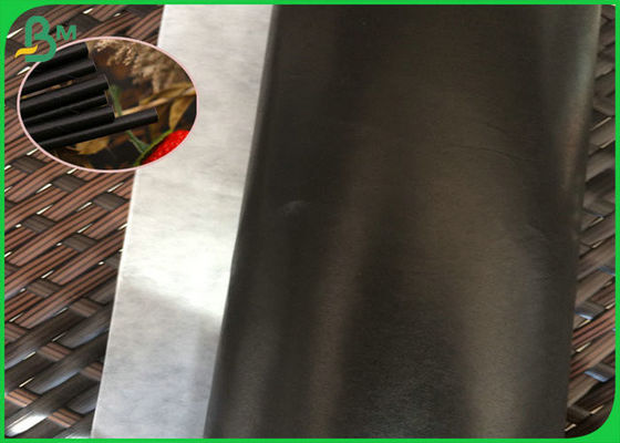 60gsm FSC e rotolo nero stampabile della carta del commestibile della paglia del certificato di FDA per il tè del latte o del caffè