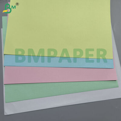 NCR Paper Carbonless Copy Paper Roll con 100% di fibre vergini, peso di base da 48 gm a 80 gm e rivestimento CB CFB CF