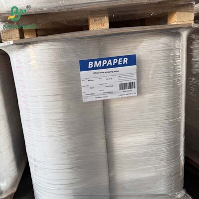 Carta per avvolgimento di cannucce 28mm x 6000m 26gsm per imballaggio di cannucce usa e getta