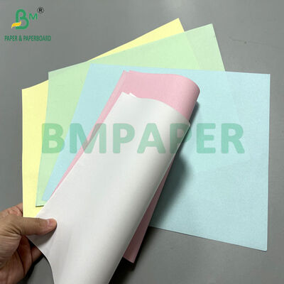 50 gm 55 gm Carta di copia bianca e colorata senza carbonio per moduli aziendali 8.5 x 11 pollici