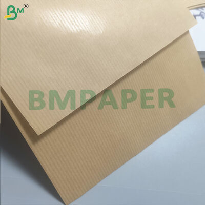Carta di imballaggio Kraft a strisce marrone naturale MG un lato 50 gm