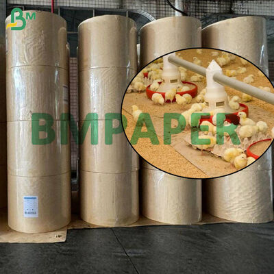 70 gm 80 gm carta da pollo marrone per allevamenti di pollame, rotoli di carta impermeabili